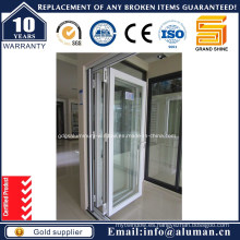 De aluminio de alta calidad de doble acristalamiento Bi-Fold puerta con como 2208-1996